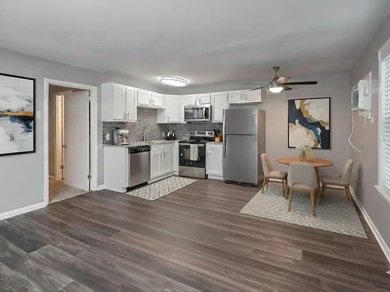Open-concept kitchen